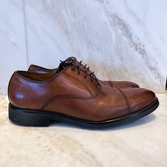 Johnston & Murphy Brown Leather Oxfords size 9.5 - Picture 6 of 8